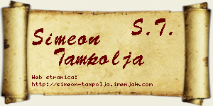 Simeon Tampolja vizit kartica